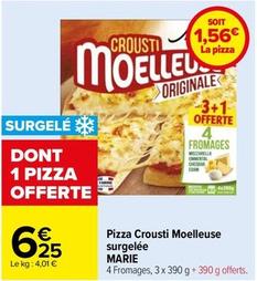 Marie - Pizza Crousti Moelleuse Surgelee offre à 6,25€ sur Carrefour Contact
