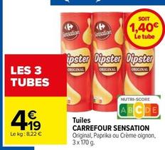 Carrefour - Tuiles Sensation offre à 1,4€ sur Carrefour Contact