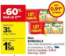 Bonduelle - Maïs offre à 3,89€ sur Carrefour Contact
