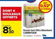 Carrefour - Essuie-tout Ultra Absorbant offre à 8,3€ sur Carrefour Contact