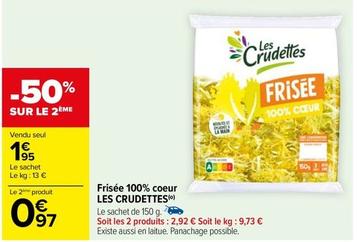 Les Crudettes - Frisée 100% Coeur offre à 1,95€ sur Carrefour Contact