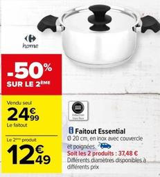 Carrefour - Faitout Essential offre à 24,99€ sur Carrefour Contact