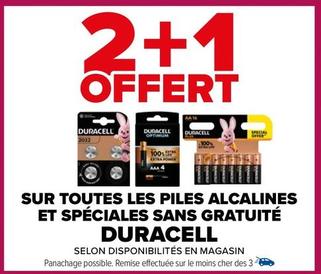 Duracell - Sur Toutes Les Piles Alcalines Et Spéciales Sans Gratuité offre sur Carrefour Contact