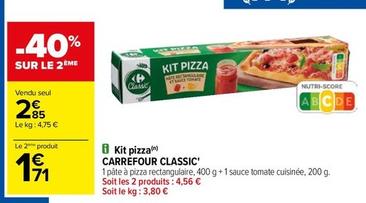 Carrefour - Kit Pizza Classic' offre à 2,85€ sur Carrefour Contact
