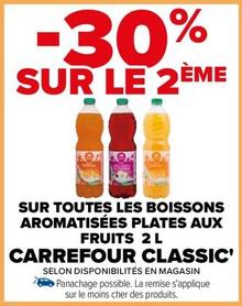 Carrefour - Sur Toutes Les Boissons Aromatisées Plates Aux Fruits 2 L Classic' offre sur Carrefour Contact