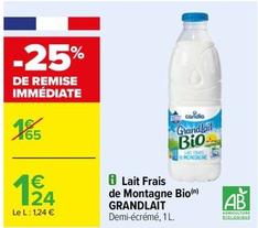 Candia - Lait Frais De Montagne Bio offre à 1,24€ sur Carrefour Contact