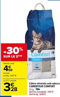 Litière offre à 4,69€ sur Carrefour Contact