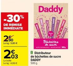 Daddy - Distributeur De Bûchettes De Sucre offre à 2,03€ sur Carrefour Contact