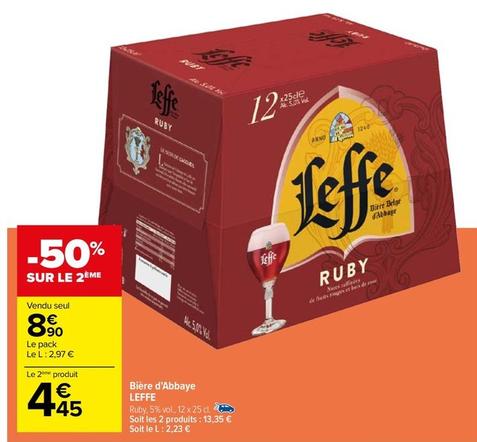 Leffe - Biere D'abbaye  offre à 8,9€ sur Carrefour Contact