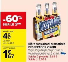 Desperados - Biere Sans Alcool Aromatisee  offre à 4,17€ sur Carrefour Contact