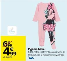 Disney - Pyjama Bébé offre à 4,99€ sur Carrefour Contact