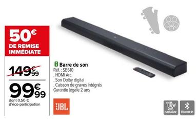 JBL - Barre De Son  offre à 99,99€ sur Carrefour Contact