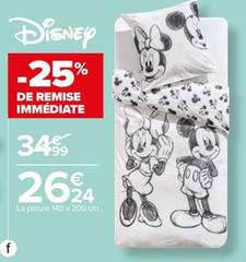 Disney - Parure Junior Licence offre à 26,24€ sur Carrefour Contact