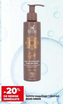 Boho Green - Gamme Maquillage + Skincare  offre sur Carrefour Contact