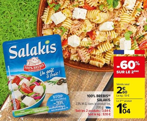 Salakis - 100% Brebis offre à 2,6€ sur Carrefour Contact