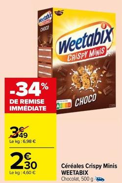 Weetabix - Céréales Crispy Minis  offre à 2,3€ sur Carrefour Contact