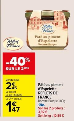 Reflets De France - Pâté Au Piment D'Espelette offre à 2,45€ sur Carrefour Contact