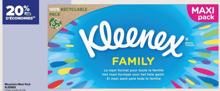 Kleenex - Mouchoirs Maxi Pack offre sur Carrefour Contact