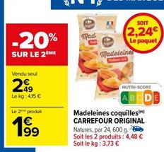 Carrefour - Madeleines Coquilles  offre à 2,49€ sur Carrefour Drive