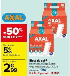 Axal - Blocs De Sel offre à 5,99€ sur Carrefour Drive