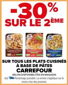 Carrefour - Sur Tous Les Plats Cuisinés À Base De Pâtes offre sur Carrefour Drive