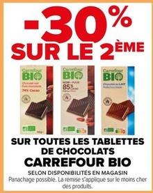 Carrefour - Sur Toutes Les Tablettes De Chocolats Bio offre sur Carrefour Drive