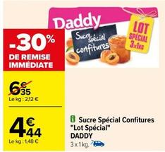 Daddy - Sucre Spécial Confitures Lot Spécial offre à 4,44€ sur Carrefour Drive