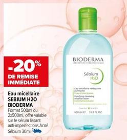 Bioderma - Eau Micellaire Sebium H2O  offre sur Carrefour Drive