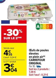 Carrefour - Œufs De Poules Élevées En Plein Air Original offre à 4,35€ sur Carrefour Drive