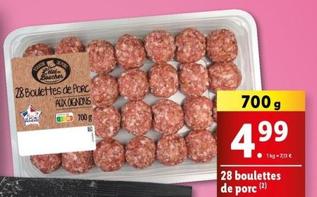 28 Boulettes De Porc offre à 4,99€ sur Lidl