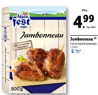 Alpen Fest - Jambonneau offre à 4,99€ sur Lidl