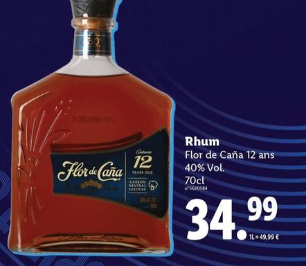 Flor De Caña - Rhum offre à 34,99€ sur Lidl