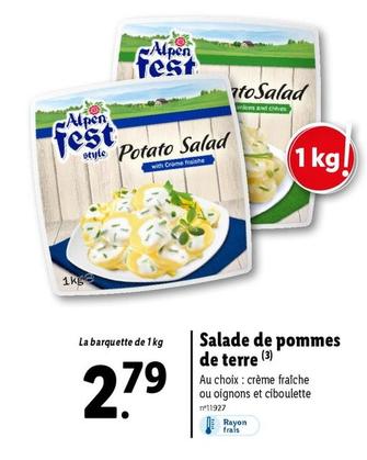 Alpen Fest - Salade De Pommes De Terre offre à 2,79€ sur Lidl