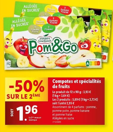 Vergers Gourmands - Compotes Et Spécialités De Fruits offre à 3,93€ sur Lidl