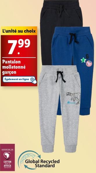 Pantalon Molletonné Garçon offre à 7,99€ sur Lidl