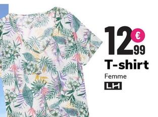 LH - T-shirt Femme offre à 12,99€ sur La Halle