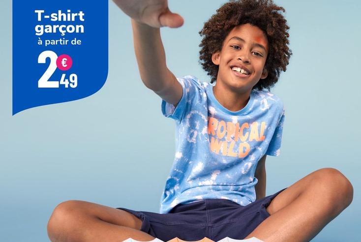 T Shirt Garçon offre à 2,49€ sur La Halle