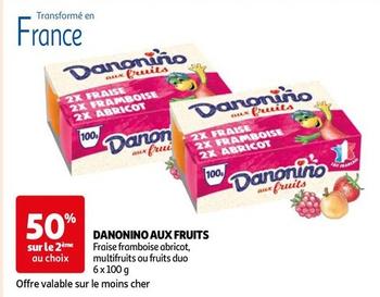 Danone - Danonino Aux Fruits offre sur Auchan Hypermarché