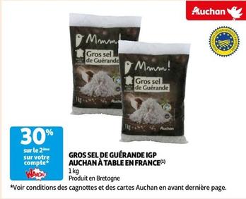 Auchan - Gros Sel De Guérande Igp A Table En France offre sur Auchan Hypermarché