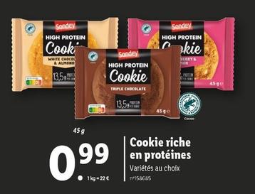 Sondey - Cookie Riche En Protéines offre à 0,99€ sur Lidl