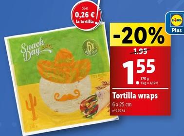 Snack Day - Tortilla Wraps offre à 1,55€ sur Lidl