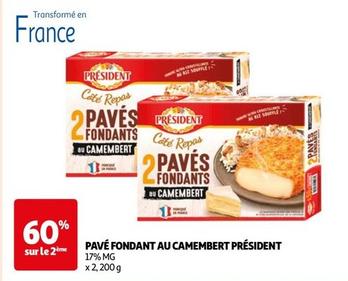 Président - Pavé Fondant Au Camembert offre sur Auchan Supermarché