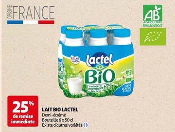Lactel - Lait Bio offre sur Auchan Supermarché