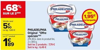 Philadelphia - Original Offre Spéciale offre à 1,95€ sur Carrefour Express