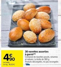 30 Navettes Assorties À Garnir offre à 4,9€ sur Carrefour Express