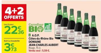 Domaine Jean-Charles Aubert - A.O.O. Côtes-Du-Rhône Bio