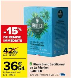 Isautier - Rhum Blanc Traditionnel De La Réunion