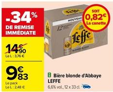 Leffe - Biere Blonde D'Abbaye 