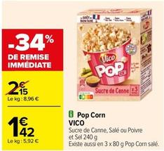 Pop-corn offre à 1,42€ sur Carrefour City