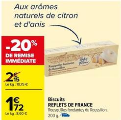 Reflets De France - Biscuits offre à 1,72€ sur Carrefour Market